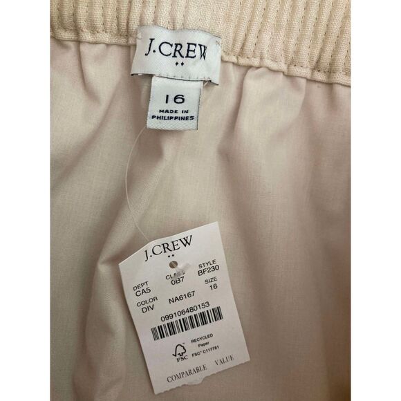 Reimagined by J Crew | NWT Linen-cotton Blend City Skirt with pockets | Size 16 - Picture 3 of 6